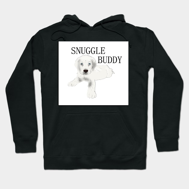 Labrador Retriever yellow snuggle buddy Hoodie by Wanderingangel